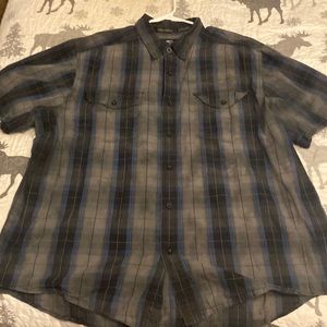 Mens button front shirt sleeve Harley Davidson shirt size 2xl